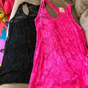 Lace tank tops